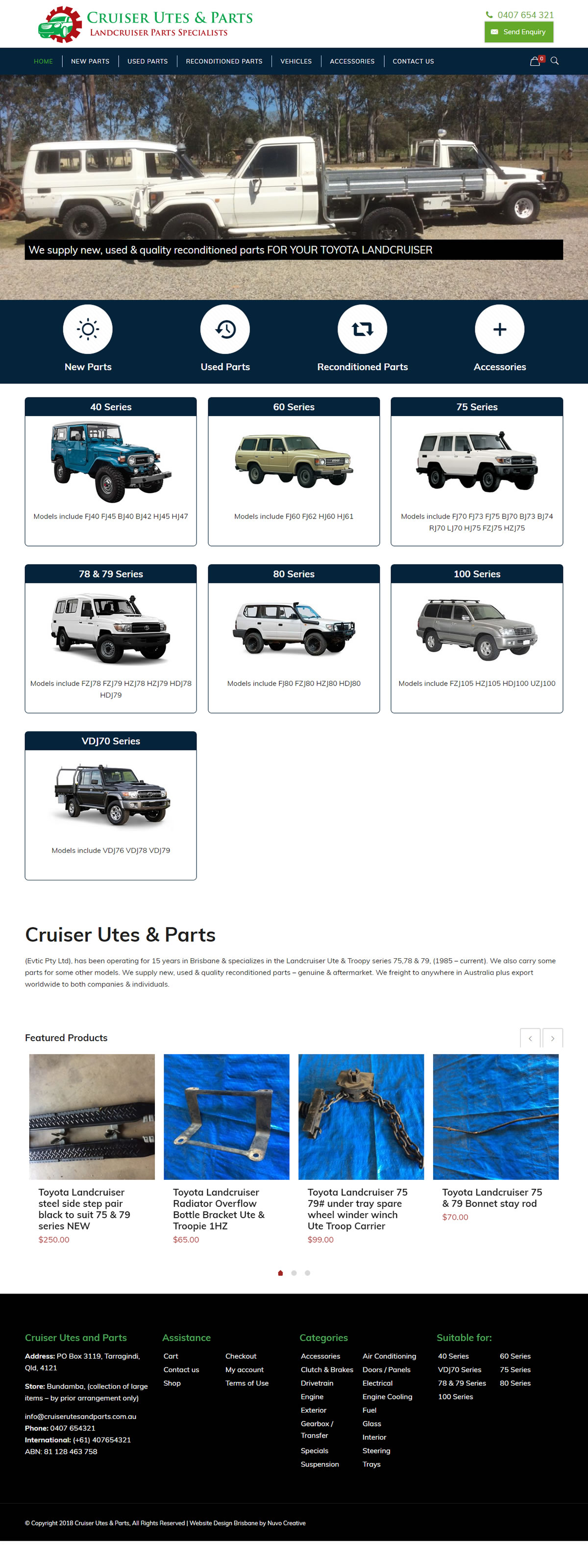 Visit Cruiserutesandparts.com.au