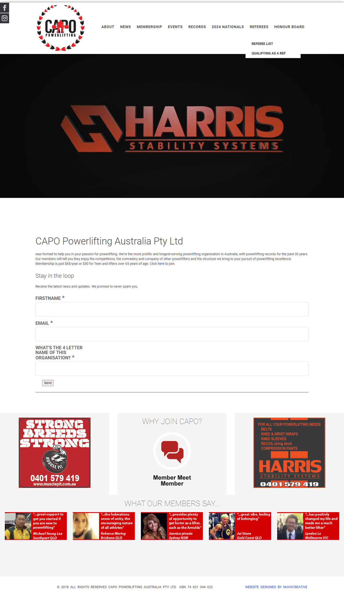 Visit Capopowerlifting.com.au